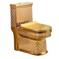 European Tyle Luxury Golden Flush Toilet Toilet Home Creative Personality Color Toilet